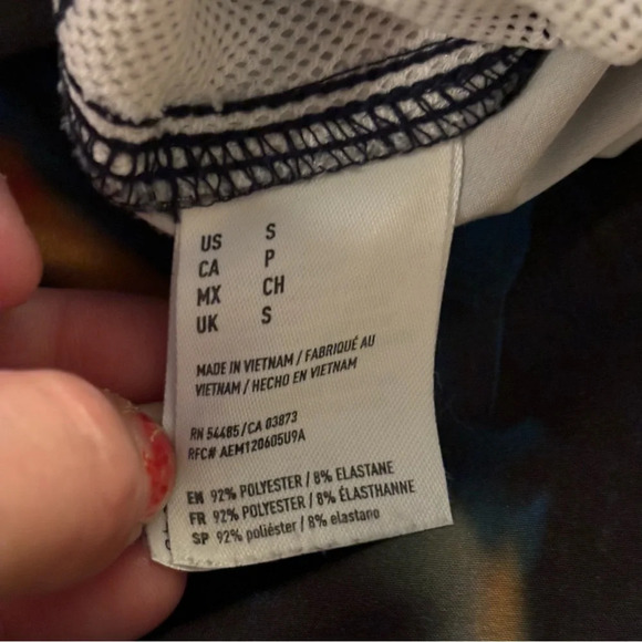 🛍️3/$30 American Eagle Outfitters black  floral board swim shorts trunks small - Picture 8 of 15